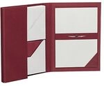 R&ouml;ssler - Briefpapiermappe mit 15 Blatt & 15 Umschl&auml;gen rot | Briefset mit grauem