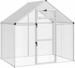 vidaXL Vogelk&auml;fig Silber 181,5 x 112,5 x 173,5 cm