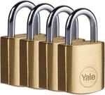 Yale Y110B/20/111/4, Standardsicherheit, 20 mm, Messing, Vorh&auml;ngeschloss, offener