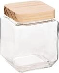 5five - glaskrug eckig deckel kiefer "pin" 1,25l