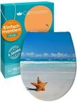 Calmwaters&reg; WC Sitz Motiv Seestern einfache Montage, Toilettendeckel bis 250...