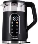 Wasserkocher 1,7L mit Temperaturregelung & Warmhaltefunktion, 2200W, LED...