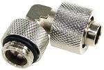 13/10mm (10x1,5mm) Anschraubt&uuml;lle 90&deg;; drehbar G1/4 - ger&auml;ndelt - silber