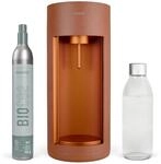 Mysoda: Glassy Wassersprudler - Terracotta | aus Holzkomposit und Aluminium mit...