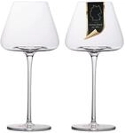 INTIRILIFE 2x Wein Glas mit modernem Design - 600 ml F&uuml;llmenge - Wei&szlig;wein...
