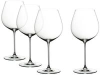 RIEDEL Veritas Old World Pinot Noir Wine Glass, 4-Pack, Clear Crystal, Premium