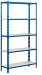 SimonRack Schwerlastregal, Lagerregal, 180x80x30 cm, Metallregal, Kellerregal,