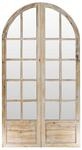 Vente-unique-Spiegelparavent - Kiefernholz - Patina-Optik - 2-teilig - 96 x 180...