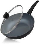 Be Living Delight Wokpfanne 28 cm mit Deckel, Non Stick Keramik Antihaft,...