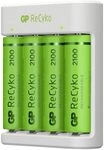 GP ReCyko Akku-Ladeger&auml;t E411 USB &ndash; inkl. 4 x AA 2100 mAh Batterien
