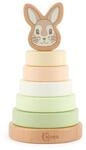 Bieco Hase Fine Stapelturm Baby Holz FSC&reg; 19 cm Steckspiel ab 1 Jahr 7 tlg....