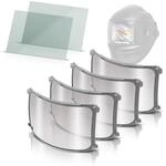 STAHLWERK Schwei&szlig;helm Vorsatzscheiben 6er Set, Schutzglas nach EN ISO 16321 