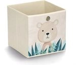 Zeller 14479 Aufbewahrungsbox "B&auml;r", Vlies, beige, ca. 28 x 28 x 28 cm
