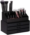 Relaxdays Obst Etagere 2er Set, Luftzirkulation, K&uuml;che & Bad, schwarz | 2er Set