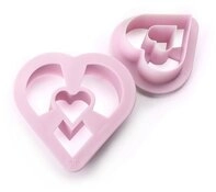 IBILI Set 2 CORTADORES Doughnut Corazon