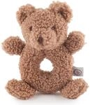 Bieco Kuscheltier B&auml;r Mika mit Rassel | Teddyb&auml;r aus Boucl&eacute; | Baby Pl&uuml;sch...