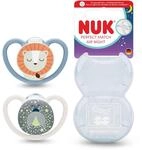 NUK Perfect Match Air Night Baby-Schnuller | 0-6 Monate | Leuchtende Schnuller, die