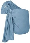 Hoppediz Ring-Sling Ultraleicht Babytragetuch ab Geburt, Hamburg Ocean 