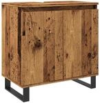 vidaXL Badschrank Altholz-Optik 58x33x60 cm Holzwerkstoff