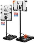 SPORTANA Basketballkorb Outdoor h&ouml;henverstellbar 135-305 cm stabil | F&uuml;r jede