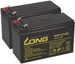 USV Akku Passend F&uuml;r Effekta USV-Anlage Serie ME/MH/MI/MT/MTD 2X 12V 7,2Ah AGM...
