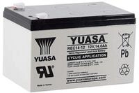 Yuasa Blei-Akku REC14-12 12V 14Ah, 6,3mm Faston extrem zyklenfest kompatibel...