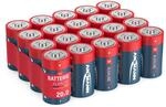 ANSMANN Batterien Mono D LR20 20 St&uuml;ck 1,5V - Alkaline Batterie langlebig &