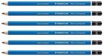Staedtler Farbstifte, 6St&uuml;ck Papier M&auml;rz Lumograph 100Mine 2mm blau 9B