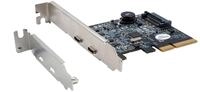 EXSYS EX-12000-2 Port USB 3.2 Gen2 PCIe (x4) Karte mit 2X C Anschluss