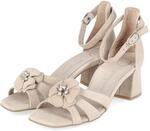Paul Green Damen - Sandaletten 6210-009 in beige Rauleder