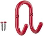 SOTECH Garderobenhaken FARA 88 x 51 mm Stahl Rot | Kleiderhaken Wandhaken...