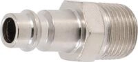 BGS 3222-4 | Druckluft-Stecknippel | 10 mm (3/8") Au&szlig;engewinde | Werkzeugstahl