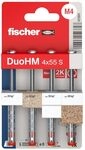 fischer 572911 DuoHM Hohlraumd&uuml;bel, 4 x 55 S PZ mit metrischer Flachkopfschraube und