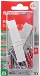 Fischer - D&uuml;bel &ndash; Set mit 12 D&uuml;beln Duopower 6 x 30 + Schrauben + Abdeckung...