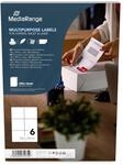 MediaRange Universal-Etiketten 105 x 99 mm Wei&szlig; | 300 Etiketten | stark...
