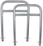 TRUTZHOLM 2x Fahrradanlehnb&uuml;gel 115x78 cm zum Einbetonieren feuerverzinkt 