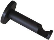 GARDINIA Tr&auml;ger f&uuml;r Gardinenstange, 1-l&auml;ufig, &Oslash; 20 mm, Schwarz-Matt | Mit
