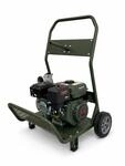 DeTec. Benzin Wasserpumpe 3 Zoll 60.000 l/h 7 PS mit fahrbarem Gestell 