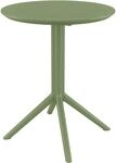 CLP Klapptisch wetterfest Sky, platzsparender Gartentisch rund oder eckig,