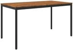 vidaXL Gartenbar-Tisch Nat&uuml;rlich und Schwarz 196 x 100,5 x 105 cm |...