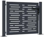 vidaXL Gartentor Anthrazit 100x75 cm Stahl Quadratisches Design
