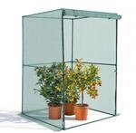 VEVOR Pflanzenschutzzelt, 1200x1200x1800 mm Pflanzenschutznetz, T&uuml;r mit