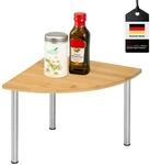 bremermann Bambus-Eckregal mit Edelstahl // ca. 25 x 20 x 25 cm (B/H/T)...