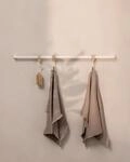 Metallbude Handtuchhalter VANA - Eckig/Wei&szlig; - Wandmontage - Pulverbeschichtetes