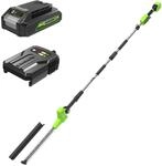 Greenworks 24V Akku Stabheckenschere mit geteiltem Schaft,51cm