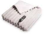 Duux Yentl Striped Elektrische W&auml;rmedecke &ndash; 200x200 cm &ndash; Extra weich &ndash; 9