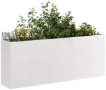 vidaXL Pflanzk&uuml;bel 200x40x80 cm Edelstahl