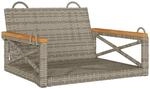 vidaXL H&auml;ngesessel Grau 63x62x40 cm Poly Rattan