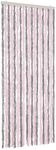 vidaXL Fliegenvorhang Silbergrau und Rosa 56x200 cm Chenille