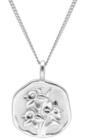 trendor Halskette mit Monatsblume M&auml;rz 925 Silber Rhodiniert 68000-03 |...